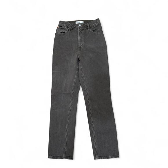 Abercrombie and Fitch the 90s straight ultra high rise curve love jean - Picture 2 of 4